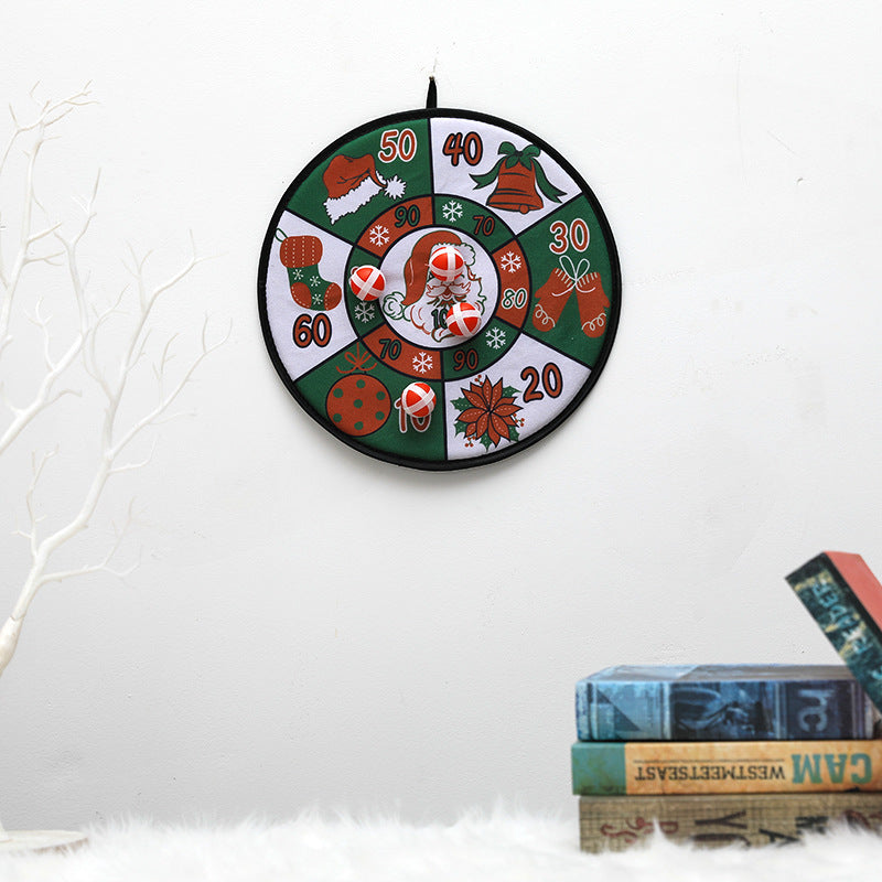 HKM-744851 Christmas Cloth Dart Board Toy Ball - 36CM Fun Holiday Decoration