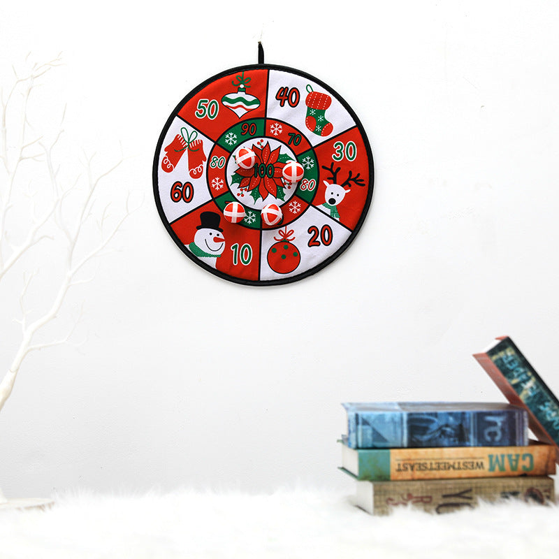 HKM-744851 Christmas Cloth Dart Board Toy Ball - 36CM Fun Holiday Decoration