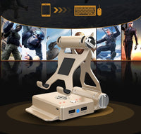 HKM-744915 Mobile Game Controller Compatible with iOS and Android Devices - Bluetooth Keyboard & Mouse Adapter