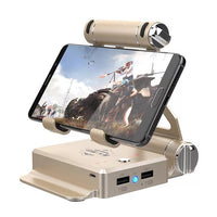 HKM-744915 Mobile Game Controller Compatible with iOS and Android Devices - Bluetooth Keyboard & Mouse Adapter