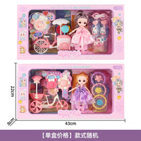 HKM-745235 Fantasy DIY Dress Up Dolls Gift Set - Cute Educational Princess Toy for Ages 0 to 14 Years