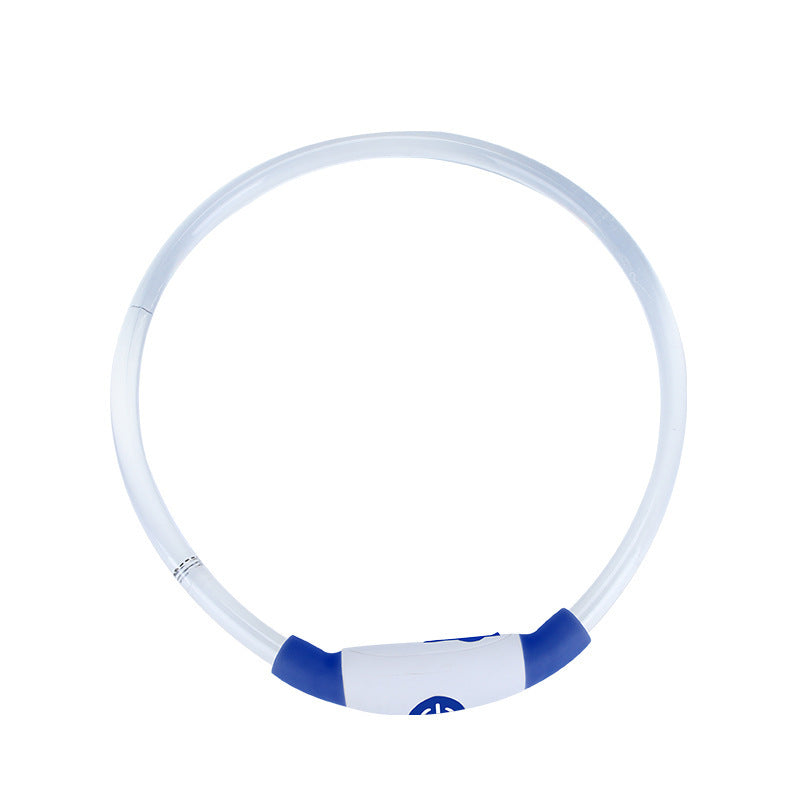 HKM-745235 USB Rechargeable LED Dog Collar with 3 Flash Modes for Night Safety and Visibility