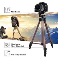 HKM-745299 Portable Mobile Bluetooth Tripod for iPhone, 1.3M Aluminum Alloy Live Broadcast Stand with Phone Holder