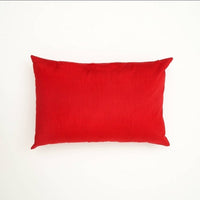 HKM-745363 Elegant Polyester Pillow with Snowflake Beadwork and Christmas Embroidery, 24x16 inches