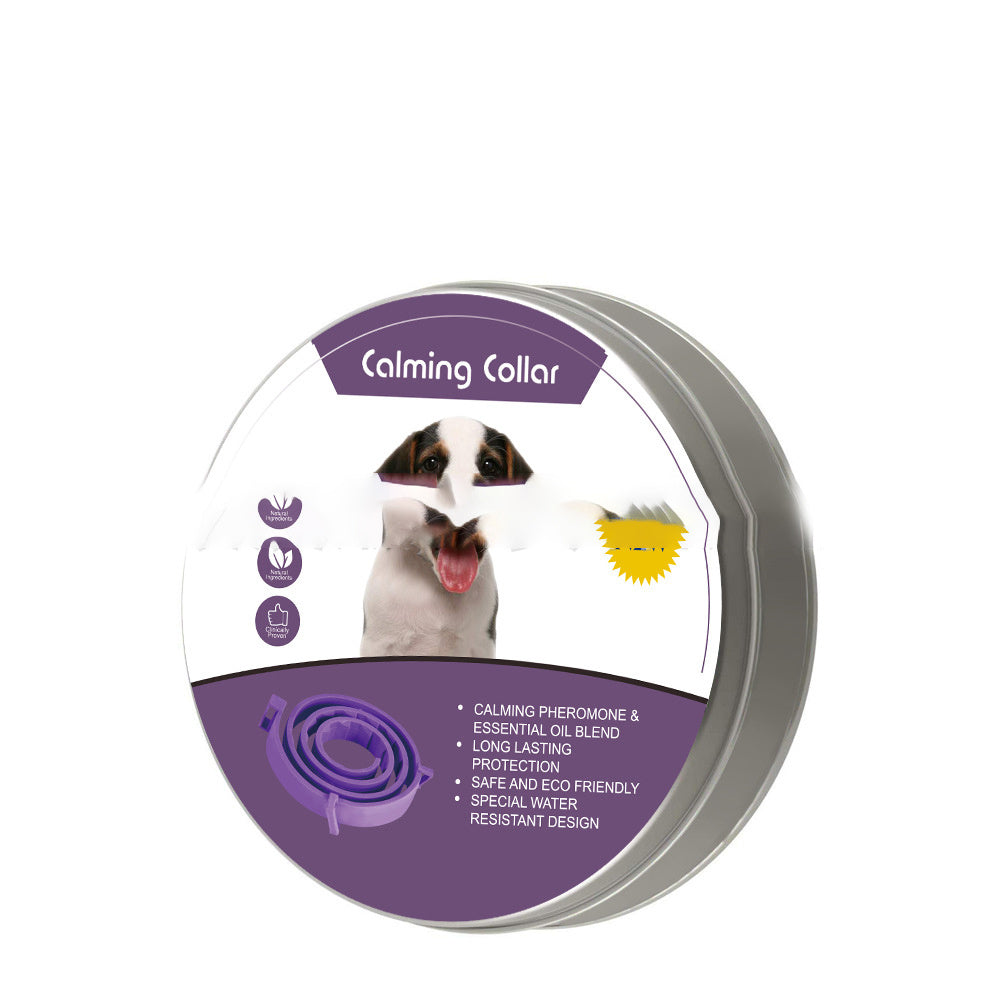 HKM-745427 Anxiety-Relieving Pet Collars for Dogs (62cm) and Cats (38cm) - Durable Plastic Material