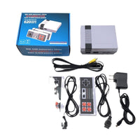 HKM-745427 Mini Retro 8-bit Game Console with Dual Controllers and AV Cable, Perfect for Nostalgic Gaming Fun