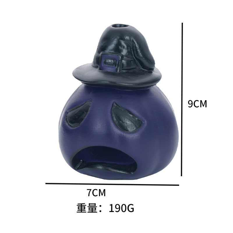 HKM-745683 Ceramic Halloween Scream Whistle - Ocarina with Grim Animal Design