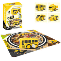 HKM-745811 Clockwork Car DIY Puzzle Track Toy Set for Kids Ages 2-7, Educational Assembly Game