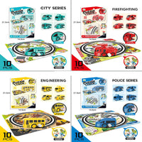 HKM-745811 Clockwork Car DIY Puzzle Track Toy Set for Kids Ages 2-7, Educational Assembly Game