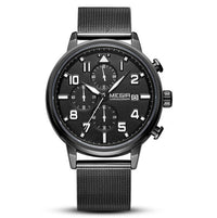 HKM-746067 Men's Multifunctional Chronograph Waterproof Watch with Stainless Steel Strap