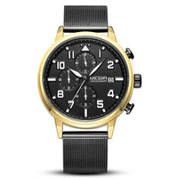 HKM-746067 Men's Multifunctional Chronograph Waterproof Watch with Stainless Steel Strap