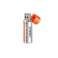 HKM-746067 USB Rechargeable Battery 1200mAh with Fast Charging 1-2 Hours and Long Life
