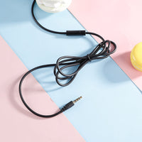 HKM-746451 Children's Wired Headset with Wheat Cartoon Design, 3.5mm Plug, Microphone, PVC Ear Muffs, Ideal for Kids