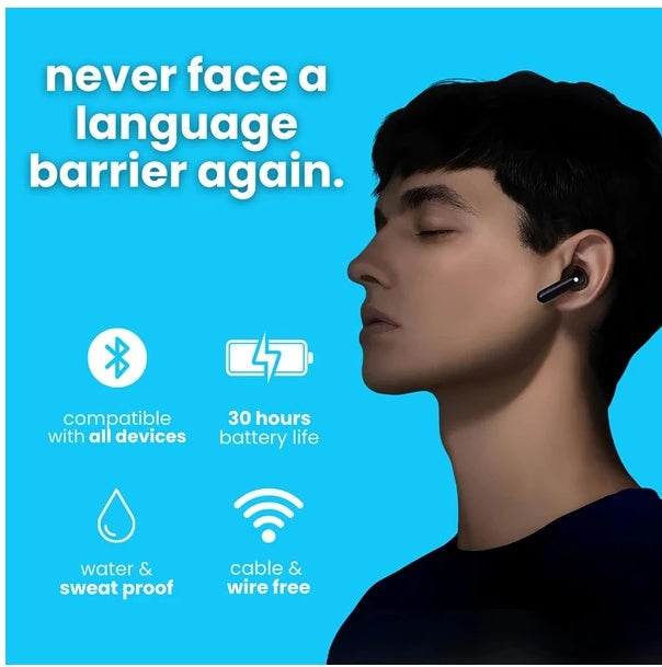 HKM-746771 Translator Earbuds with 144 Languages Real-Time Online and Offline Translation