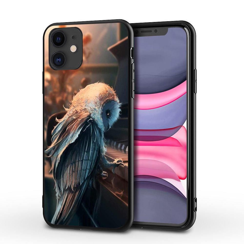 HKM-746963 Tiger Design Protective TPU Phone Case for iPhone Models 5.6 Animals