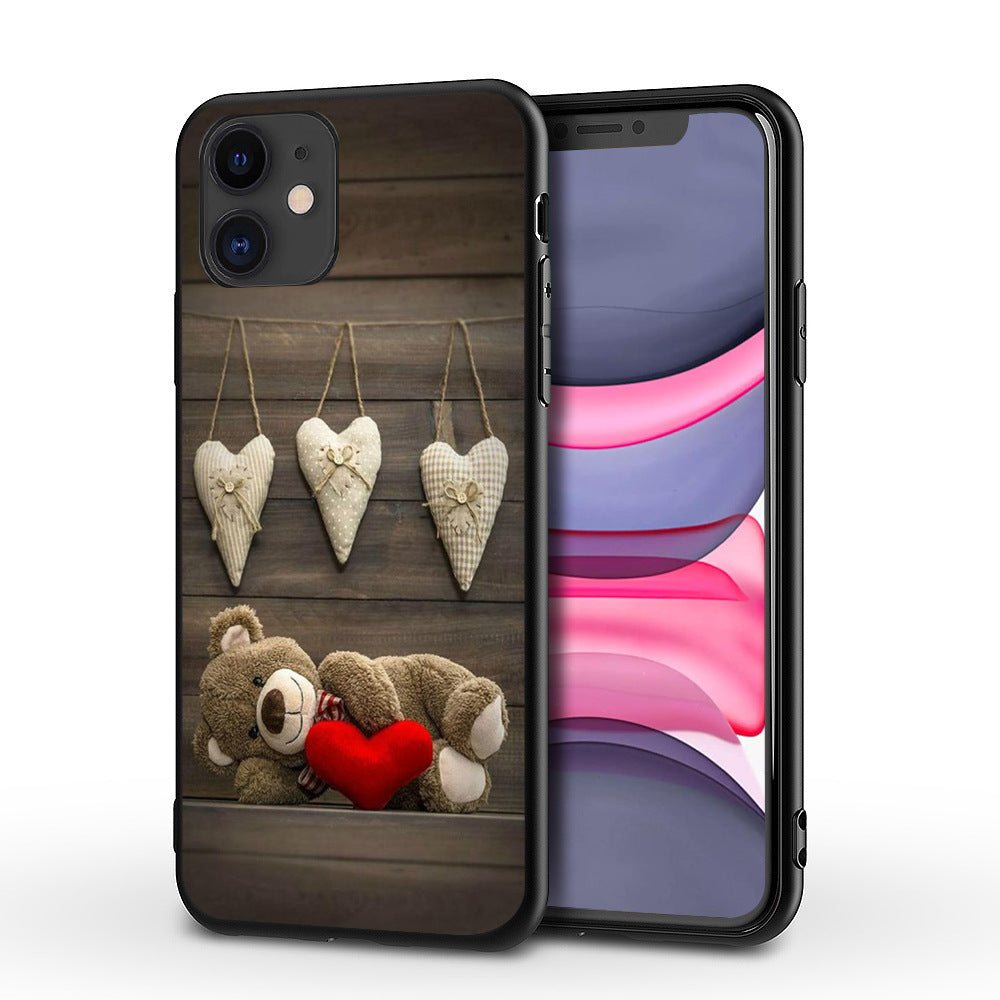HKM-746963 Tiger Design Protective TPU Phone Case for iPhone Models 5.6 Animals