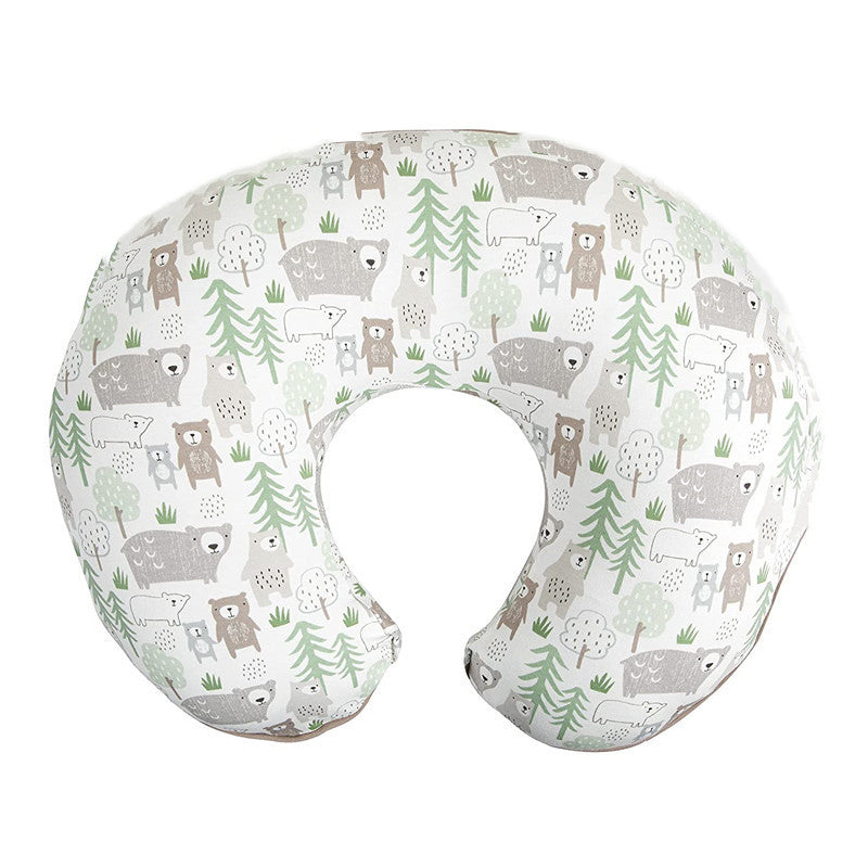HKM-747027 Multifunctional Baby U-Shape Nursing Pillowcase in Removable Print Design