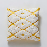 HKM-747091 Bohemian Handmade Tufted Cotton Pillowcase - 45x45 cm, Cushion Cover Only
