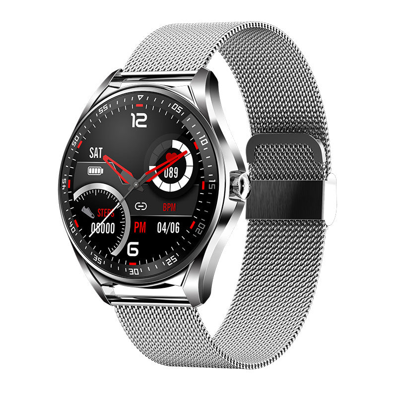 HKM-747219 Bluetooth Smart Watch with Touch Display, Heart Rate Monitor, and Music Control