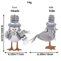 HKM-747475 Luminous Cartoon Bird Ornaments for Christmas Table Decoration - Multiple Styles Available