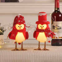 HKM-747475 Luminous Cartoon Bird Ornaments for Christmas Table Decoration - Multiple Styles Available