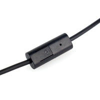 HKM-747603 Mobile Phone Air Duct Earphone with Throat Control and Mic for Hands-Free Calls