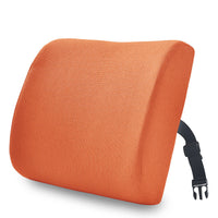 HKM-747667 Memory Foam Lumbar Support Cushion - Modern Solid Color Design