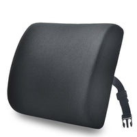 HKM-747667 Memory Foam Lumbar Support Cushion - Modern Solid Color Design