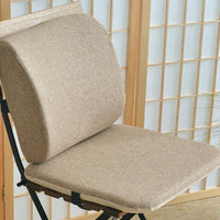 HKM-747667 Memory Foam Lumbar Support Cushion - Modern Solid Color Design