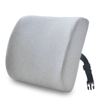HKM-747667 Memory Foam Lumbar Support Cushion - Modern Solid Color Design