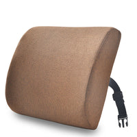 HKM-747667 Memory Foam Lumbar Support Cushion - Modern Solid Color Design