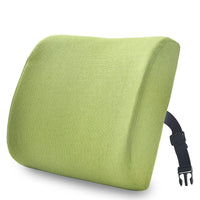 HKM-747667 Memory Foam Lumbar Support Cushion - Modern Solid Color Design