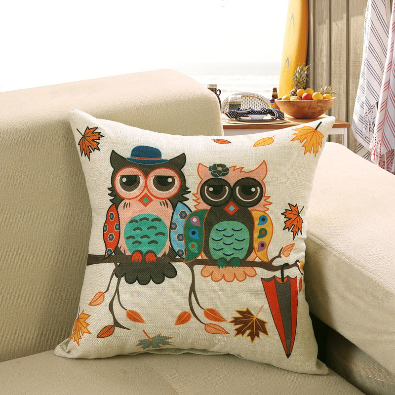 HKM-748243 Cartoon/Anime Printed Cushion Cover - 40x40cm, 45x45cm, 50x50cm Options