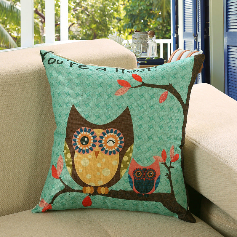 HKM-748243 Cartoon/Anime Printed Cushion Cover - 40x40cm, 45x45cm, 50x50cm Options