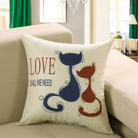 HKM-748243 Cartoon/Anime Printed Cushion Cover - 40x40cm, 45x45cm, 50x50cm Options