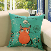 HKM-748243 Cartoon/Anime Printed Cushion Cover - 40x40cm, 45x45cm, 50x50cm Options
