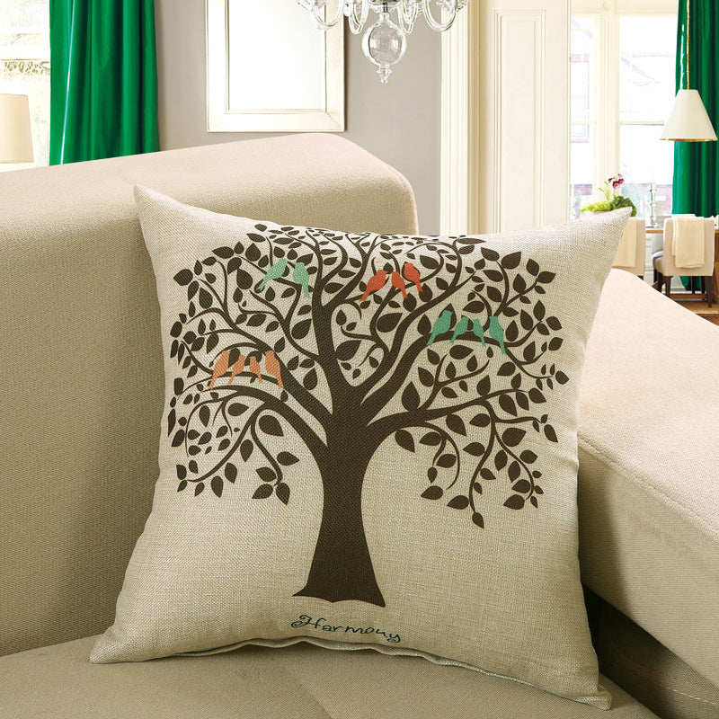 HKM-748243 Cartoon/Anime Printed Cushion Cover - 40x40cm, 45x45cm, 50x50cm Options