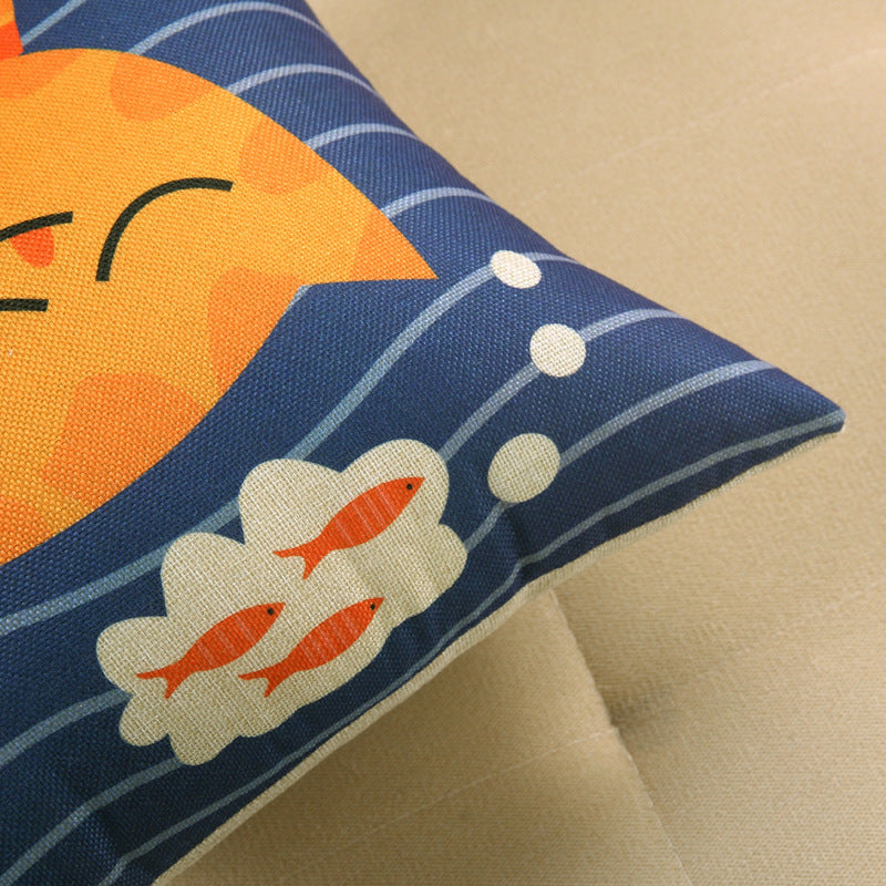 HKM-748243 Cartoon/Anime Printed Cushion Cover - 40x40cm, 45x45cm, 50x50cm Options