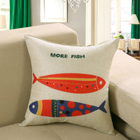HKM-748243 Cartoon/Anime Printed Cushion Cover - 40x40cm, 45x45cm, 50x50cm Options