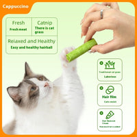 HKM-748307 Freeze-Dried Cat Grass Chicken Stick - Molar Rods for Hairball Control, 10/30/50/120pcs Variety Packs