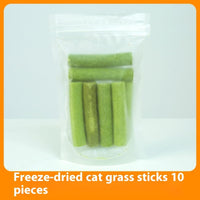 HKM-748307 Freeze-Dried Cat Grass Chicken Stick - Molar Rods for Hairball Control, 10/30/50/120pcs Variety Packs