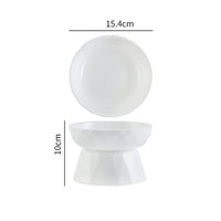 HKM-748371 Ceramic Tall Slow Feed Cat Bowl for Ideal Dining Comfort