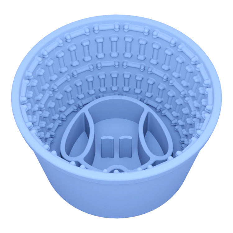 HKM-748627 Soft And Durable Silicone Dog Food Bowl Multi-purpose Design