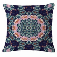 HKM-748691 Mandala Printed Velvet Cushion Cover for Cozy Home Décor