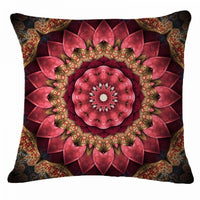 HKM-748691 Mandala Printed Velvet Cushion Cover for Cozy Home Décor