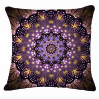 HKM-748691 Mandala Printed Velvet Cushion Cover for Cozy Home Décor