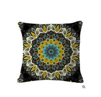 HKM-748691 Mandala Printed Velvet Cushion Cover for Cozy Home Décor