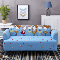 HKM-748819 Animated Cartoon Sofa Cover for Three-Seat Sofas (90-140cm) - Simple Modern Style