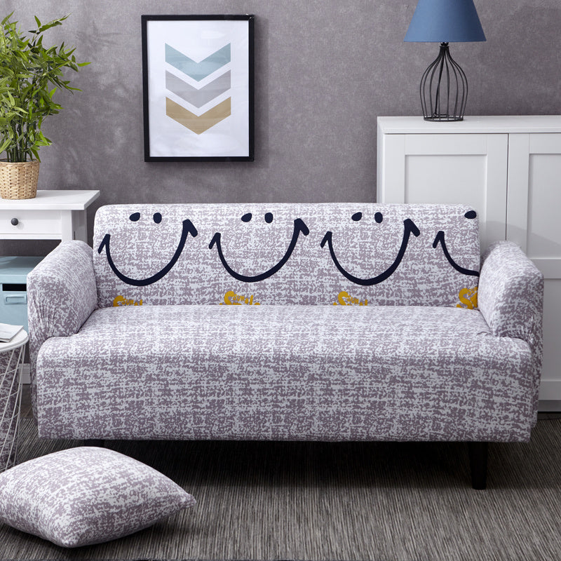 HKM-748819 Animated Cartoon Sofa Cover for Three-Seat Sofas (90-140cm) - Simple Modern Style