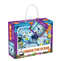 HKM-749011 Luminous Dinosaur Universe Jigsaw Puzzle Set - 46 Educational Pieces for Kids